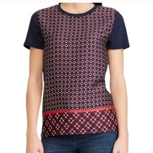 Like New Ralph Lauren Geometric Patterned Top Tee